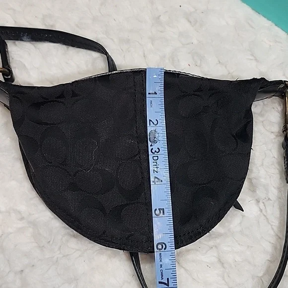 Coach Y2K Signature Mini Crossbody Swingpack Black Jacquard Bag - Picture 14 of 17